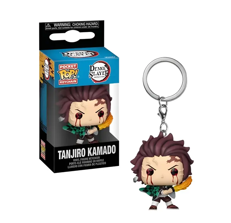 Demon Slayer - Porte-clés Tanjiro Souffle Du Soleil - Pocket Pop Keychain
