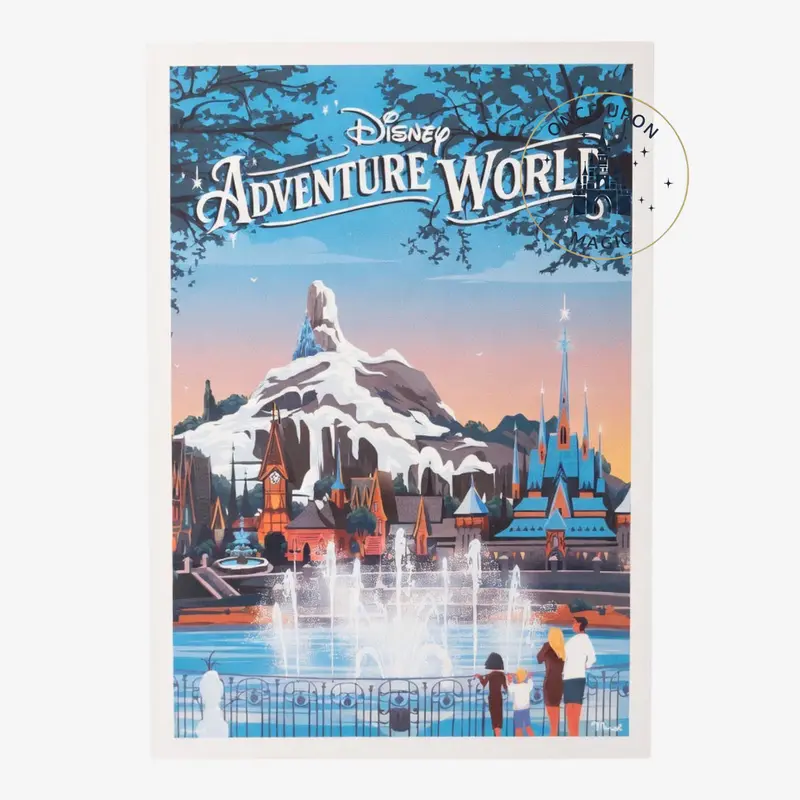 Disney Adventure World – Carte Postale Officielle Illustrée | Souvenir Disneyland Paris
