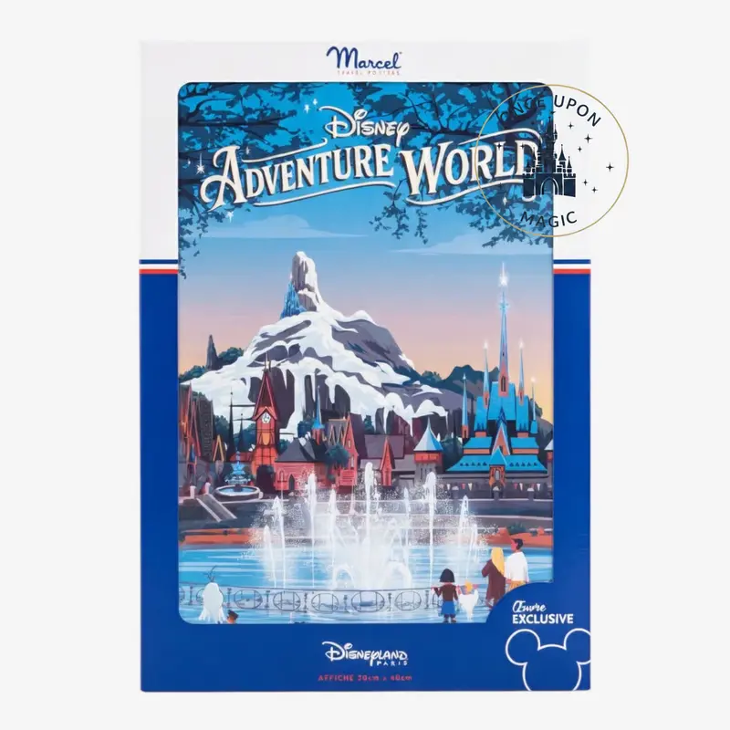 Disney Adventure World – Lithographie Exclusive Marcel Travel Posters | Disneyland Paris