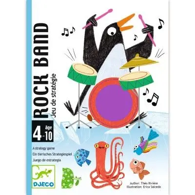 Djeco - Rock Band - Jeu de cartes de stratégie - 🧒 4 ans+