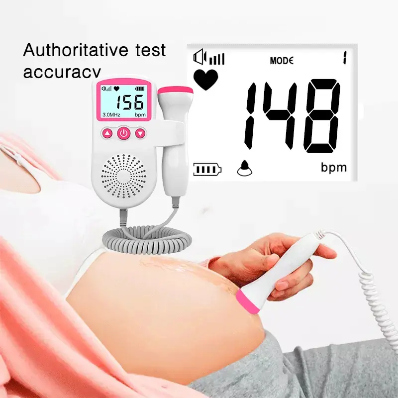Doppler foetal 3.0MHz moniteur rythme cardiaque anténatal - stéthoscope maternité bébé maison