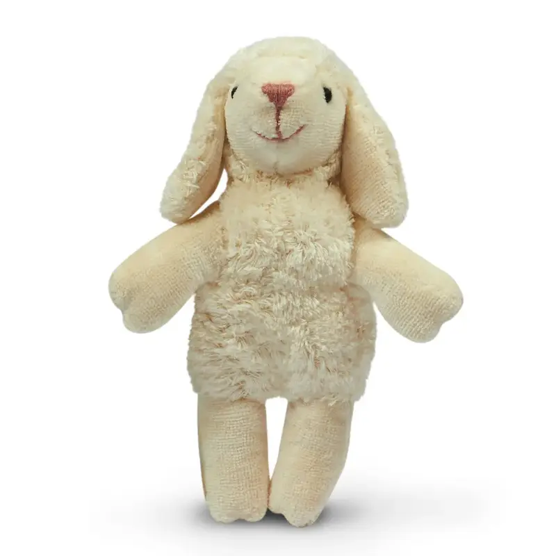 Doudou bébé agneau en coton bio & laine Senger Naturwelt