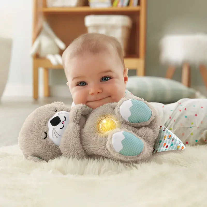 Doudou Bébé | Loutre Respirant Doux Gris