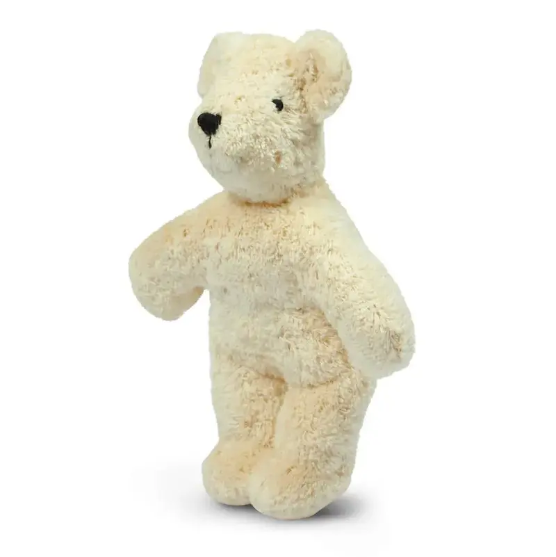 Doudou bébé ours blanc en coton bio & laine Senger Naturwelt