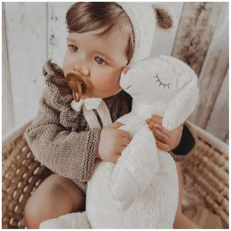 Doudou bouillotte en coton bio & laine Senger Naturwelt - Agneau
