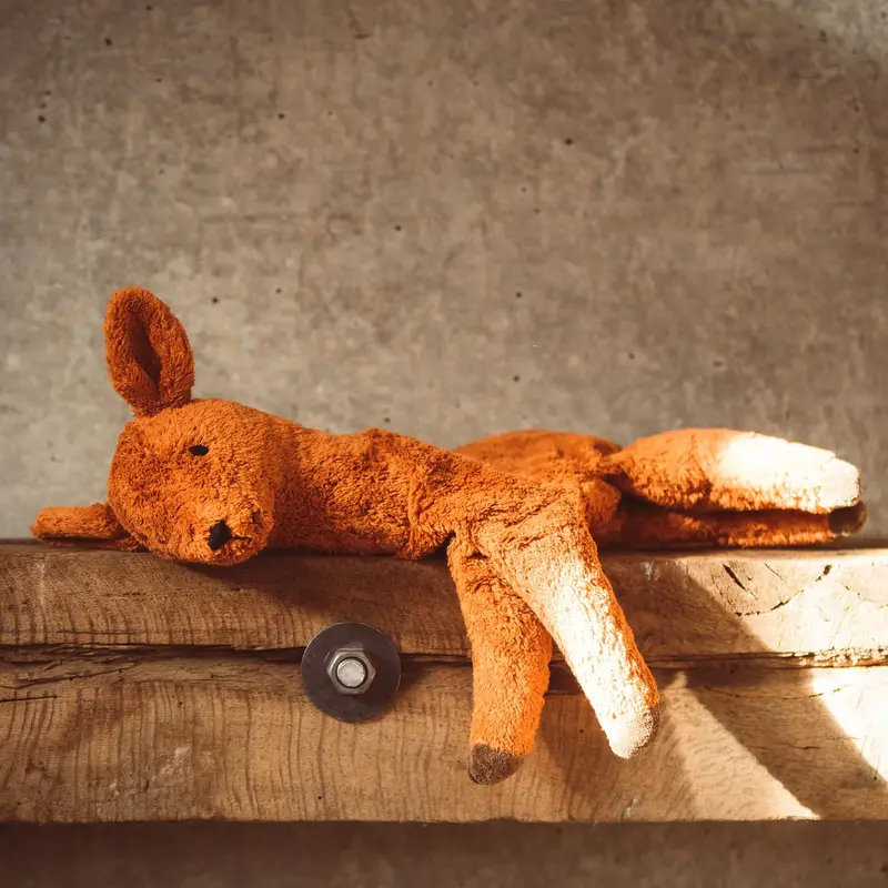 Doudou bouillotte en coton bio & laine Senger Naturwelt - Petit Faon
