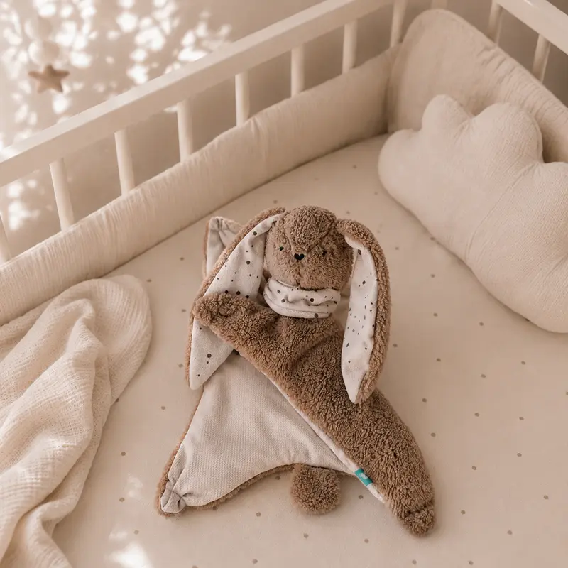 Doudou bouillotte lesté Lapin Marron myHummy