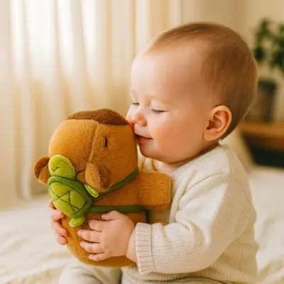 Doudou Capybara - développement tactile et proprioception