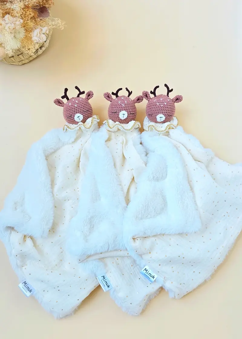 Doudou cerf personnalisé
