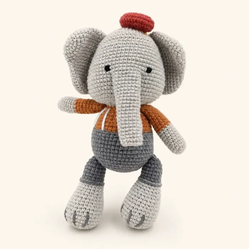 Doudou Crochet Éléphant