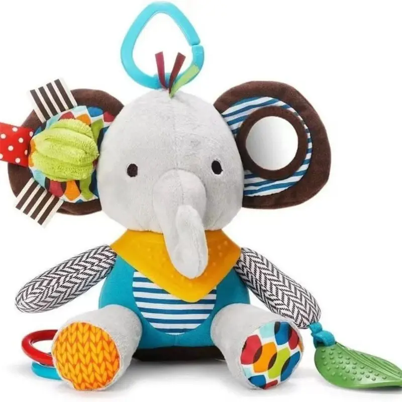 Doudou Éléphant Hochet & Anneau Dentition 🐘