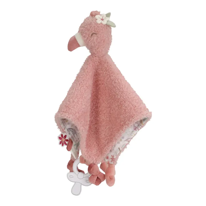 Doudou flamant rose Safari Friends – compagnon doux pour bébé