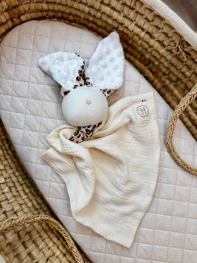 Doudou Lapin Leopard -Powder