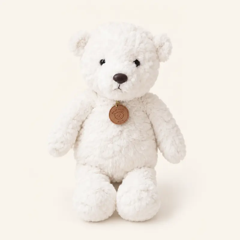 Doudou Ours Blanc et Bleu