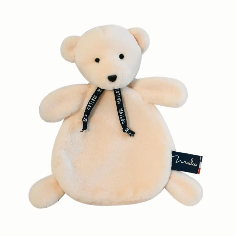 Doudou ours dorlotin ivoire