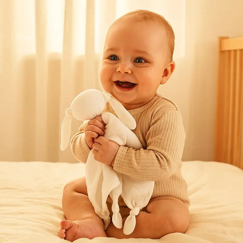 Doudou plat-blanc