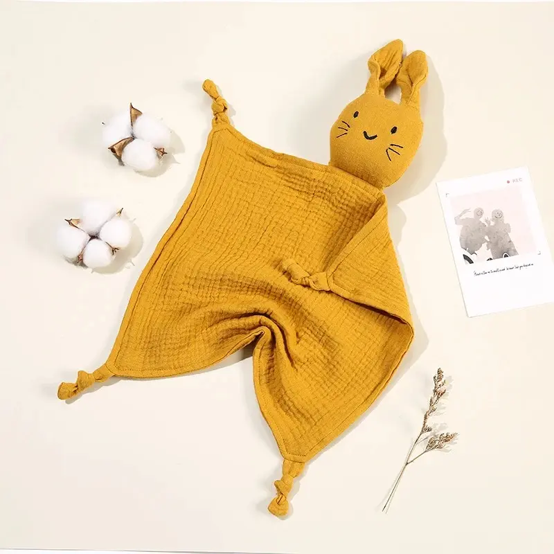 Doudou plat - jaune