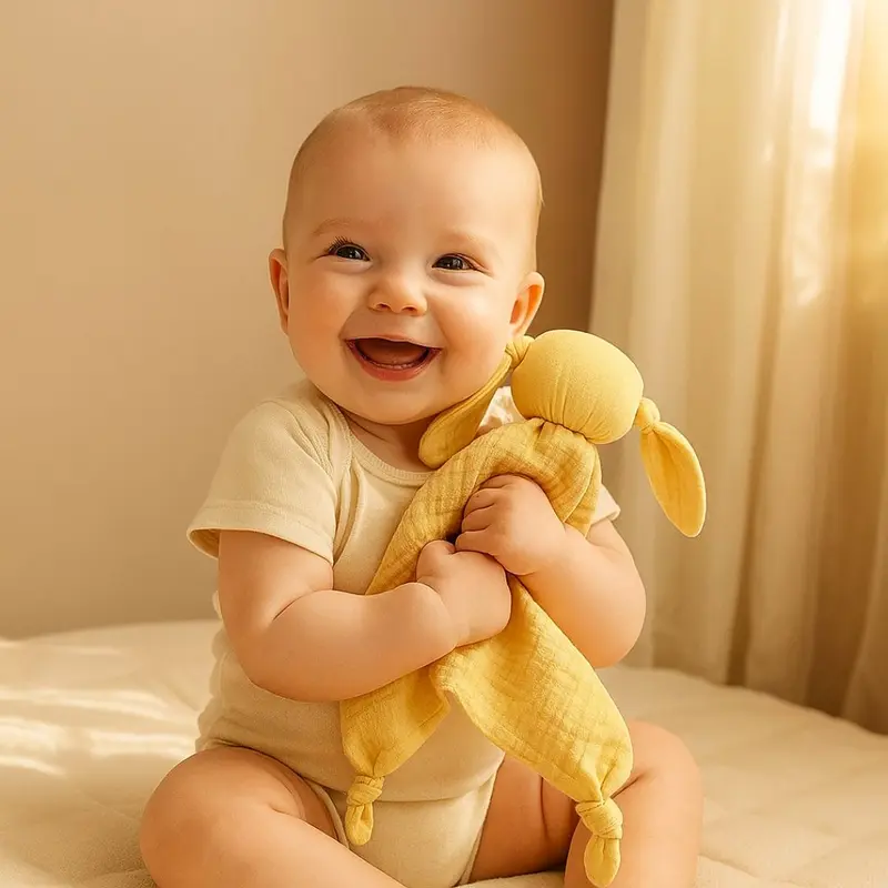 Doudou plat-jaune