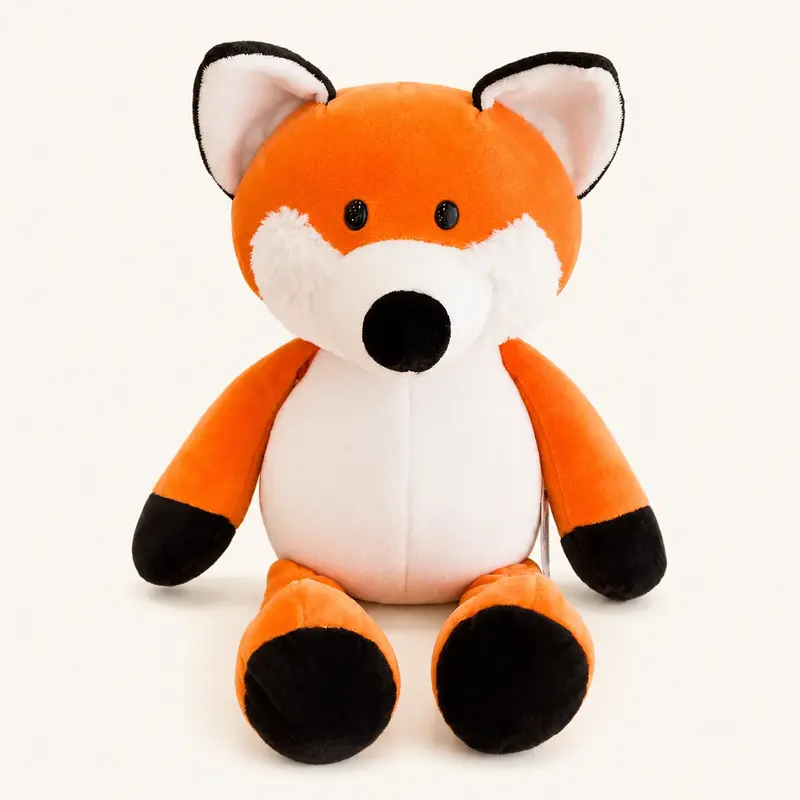 Doudou Renard Carré Blanc