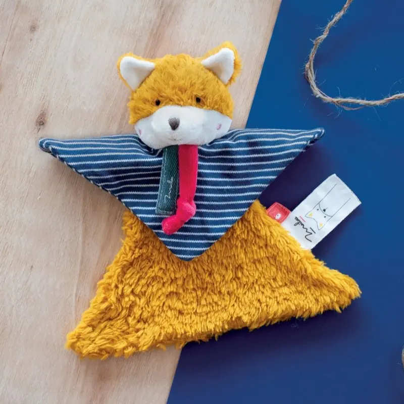 Doudou renard en coton bio