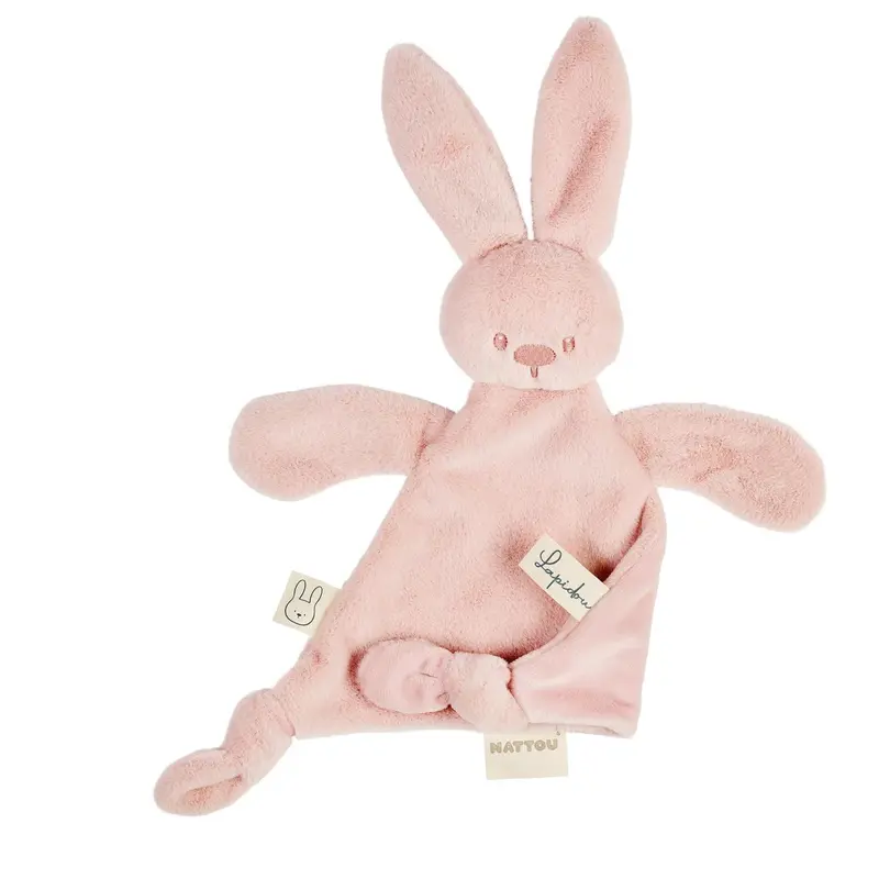 Doudou triangle Lapidou Toudous – Nattou Rose poudré