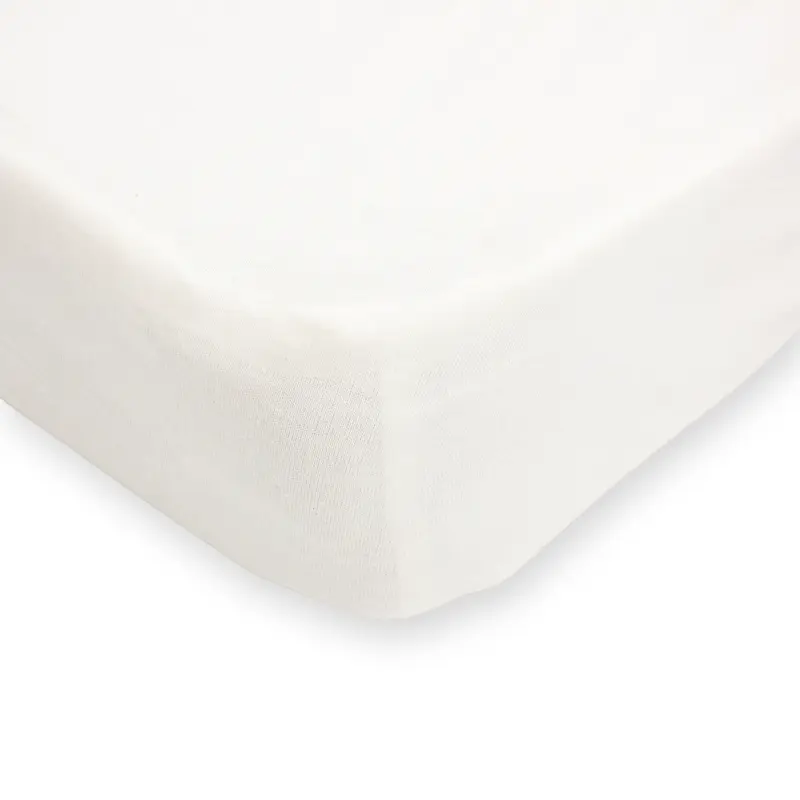 Drap housse 60x120 cm Écru - Drap housse bébé en coton