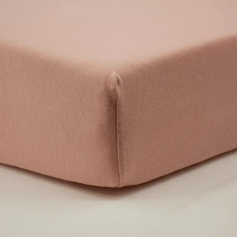 Drap housse 60x120 cm Rose - Drap housse bébé en coton