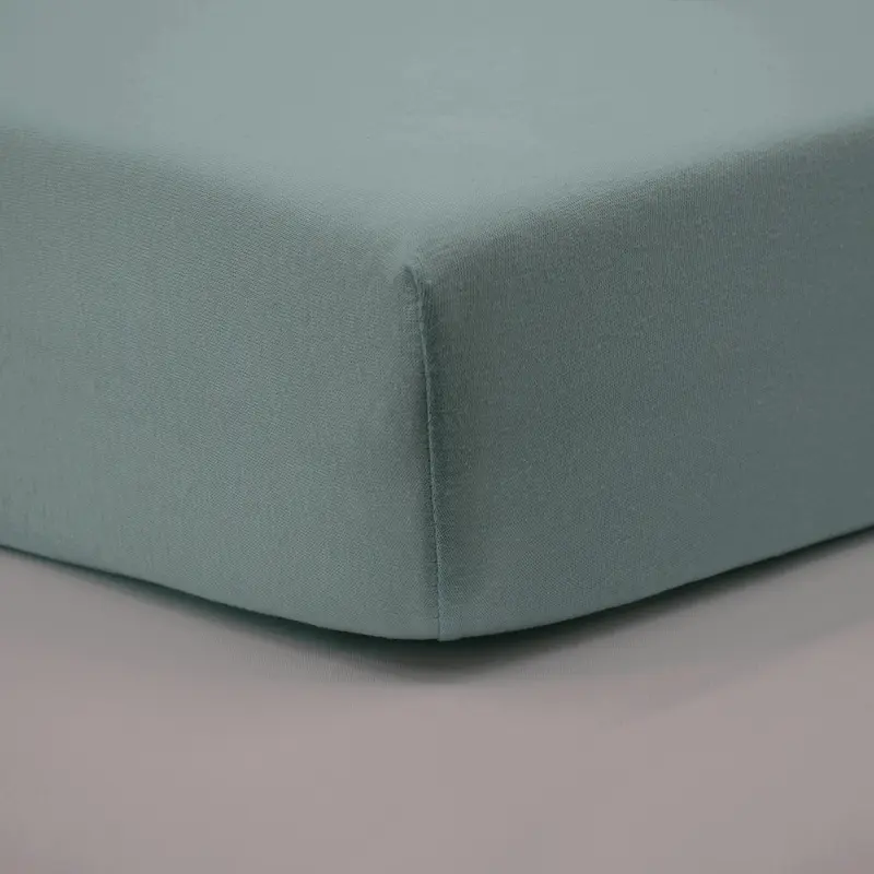 Drap housse 60x120 cm Turquoise - Drap housse bébé en coton