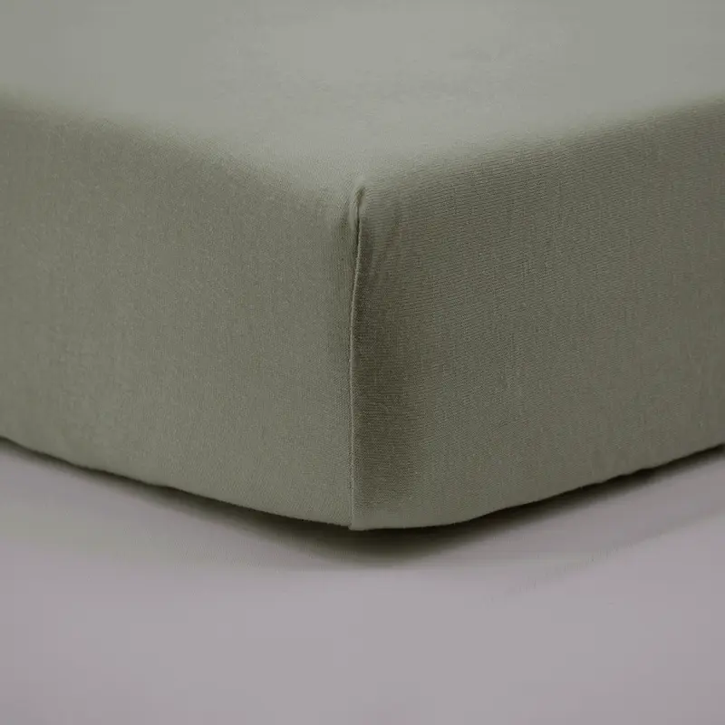 Drap housse 60x120 cm Vert - Drap housse bébé en coton