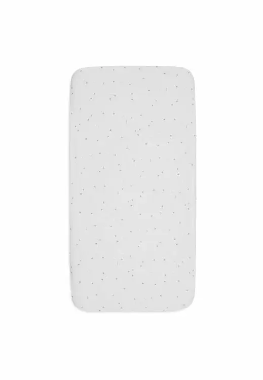 Drap housse 60x120 coton jersey Twinkling Sea Green - Jollein