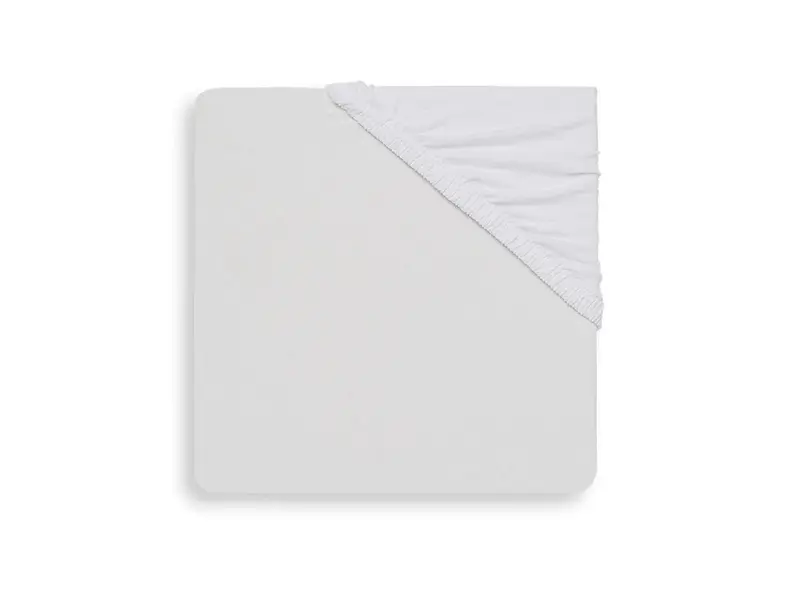 Drap housse 60x120 cotton jersey blanc - Jollein