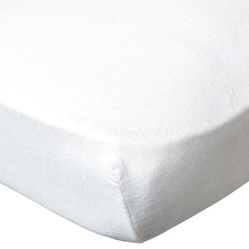 Drap housse 70x140 cm Blanc - Drap housse bébé en coton bio