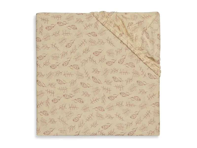 Drap-housse Jersey 60x120cm Meadow rosewood - Jollein