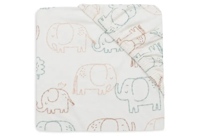 Drap housse Jersey 70x150 cm elephant tales - JOLLEIN