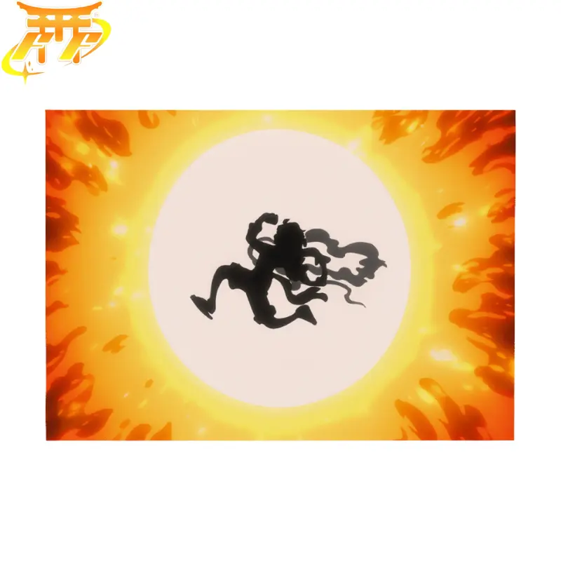 Drapeau Luffy "Silhouette Gear 5" - One Piece