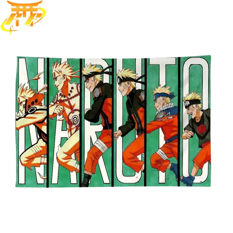 Drapeau Naruto "Course À Travers Les Âges" – Naruto
