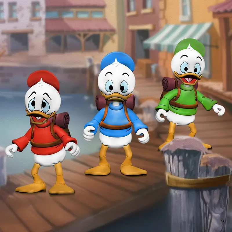 DUCKTALES - 7” SCALE ACTION FIGURE – ULTIMATE HUEY, DEWEY, AND LOUIE 3 PACK