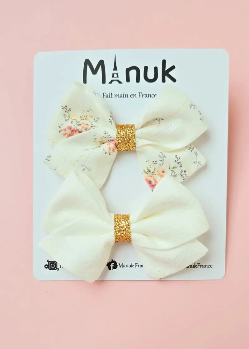 Duo de nœuds pour cheveux