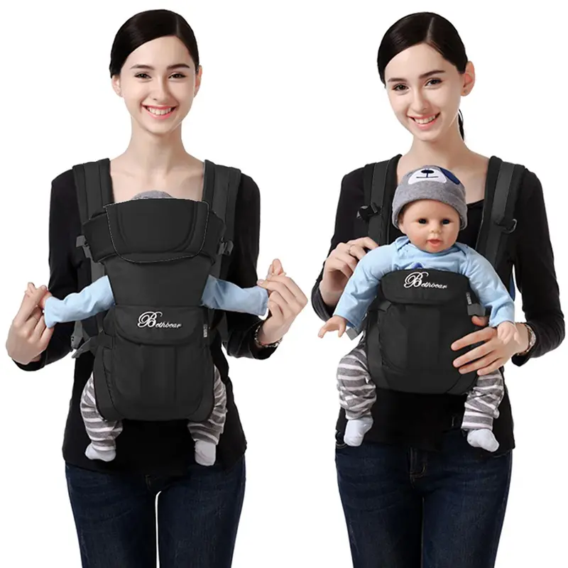 Écharpe porte-bébé 4-en-1 ergonomique ajustable - sac à dos nouveau-né toddler