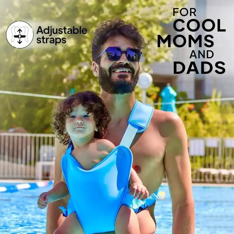 Écharpe porte-bébé réglable double usage natation quotidien - siège hanches confortable sling nourrisson