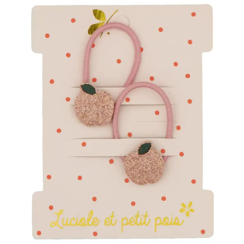Elastiques mini pommes roses- Luciole et petit pois