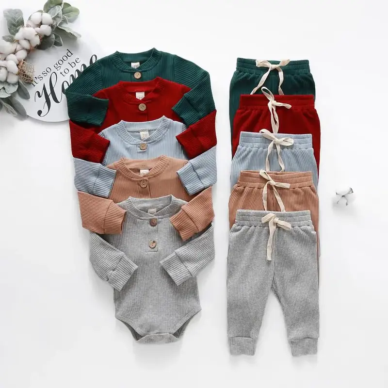 Ensemble 2 pièces bébé Mybooni — Body et pantalon élastique nouveau-né