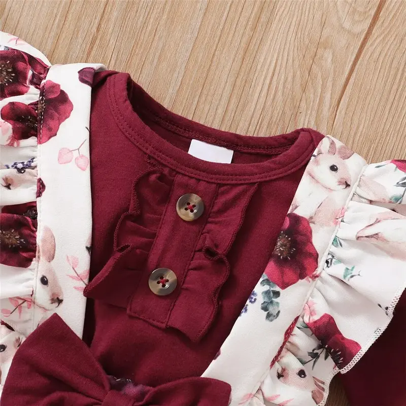 Ensemble 3 pièces bébé fille 0-24m - Confort & Style | Mybooni