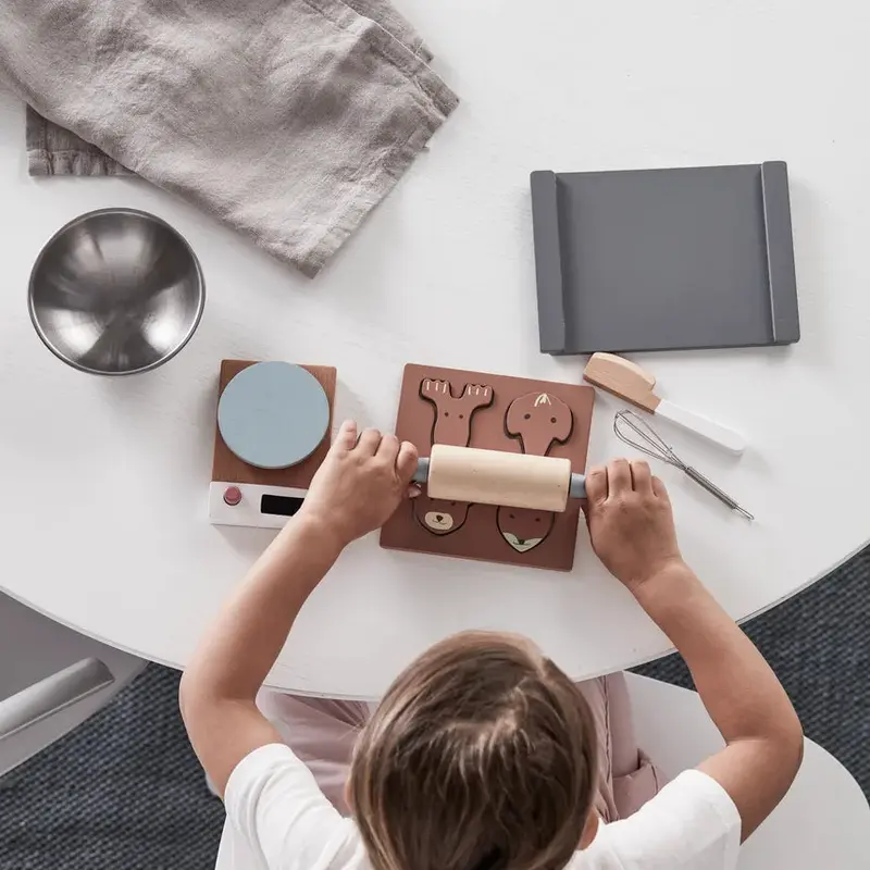 Ensemble à pâtisserie enfant en bois – kit créatif dès 3 ans