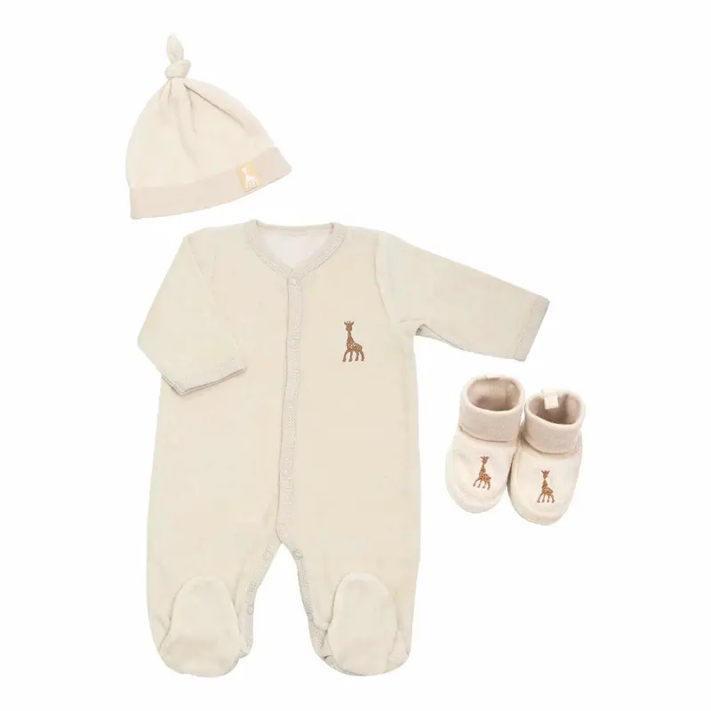 Ensemble de naissance beige 1 mois - Sophie la girafe©