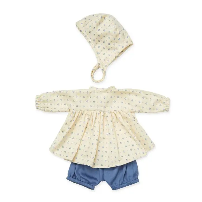 Ensemble De Vêtements Et Bonnet Pour Poupée - Gots - Capri
