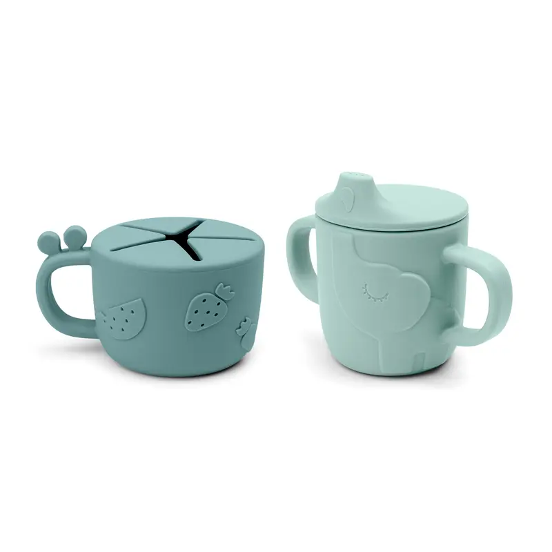 Ensemble duo snack cup et bec verseur