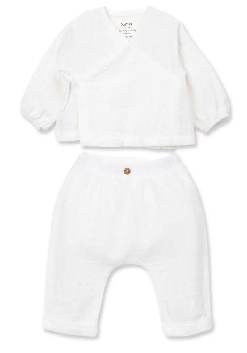 Ensemble gaze de coton bébé