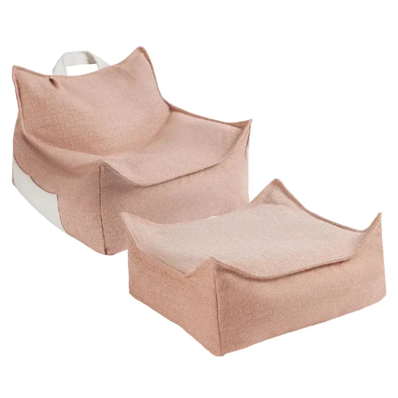 Ensemble Pouf D'extérieur Coquillage + Ottoman