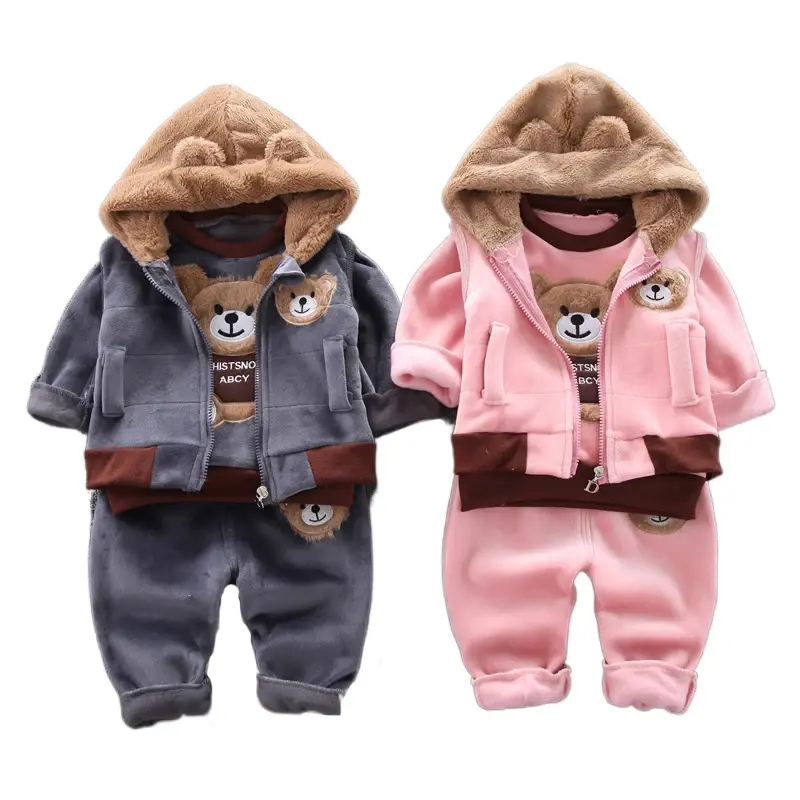 Ensemble sweat capuche bébé Mybooni — Haut et pantalon automne hiver